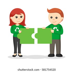 couple environmental activist energy saving concept