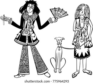 A couple of extravagant tourists