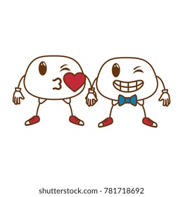 couple face emoji characters