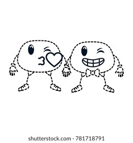 couple face emoji characters