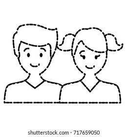 Couple faceless avatar