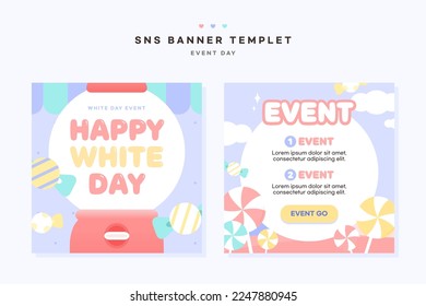 Couple Family Event Day SNS Banner Set

