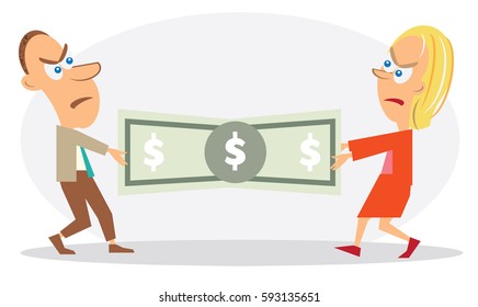 Couple Fighting About Money