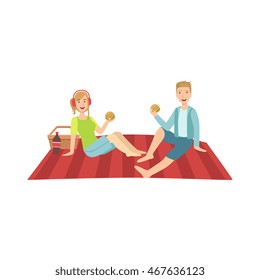 Couple Of Friends On Picnic