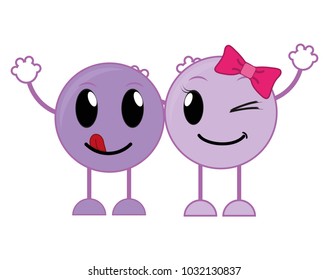 couple funny and good face emoji