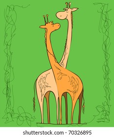 Couple of giraffes