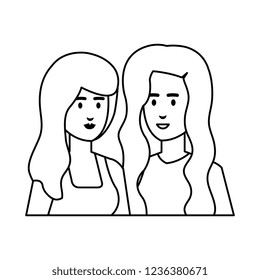 couple girls avatars characters