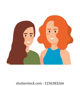 couple girls avatars characters