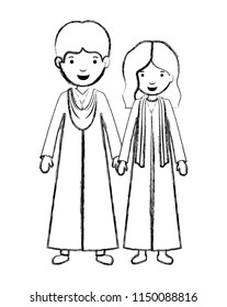 couple graduates avatars characters
