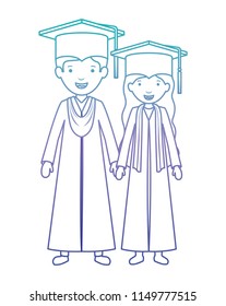 couple graduates with hats