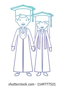 couple graduates with hats
