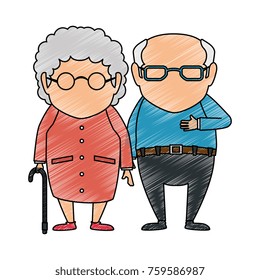 couple of grandparents avatars characters