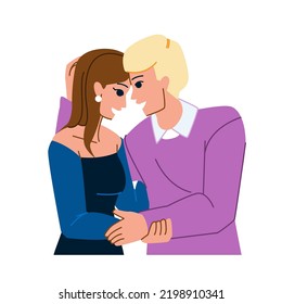 couple happy vector. love man, romantic woman, lifestyle young, romance two relationship, together couple happy character. people flat cartoon illustration