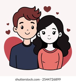 O casal está se divertindo no dia 14 de fevereiro, dia dos namorados especial