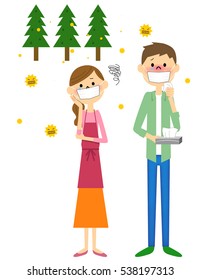 Couple with hay fever
