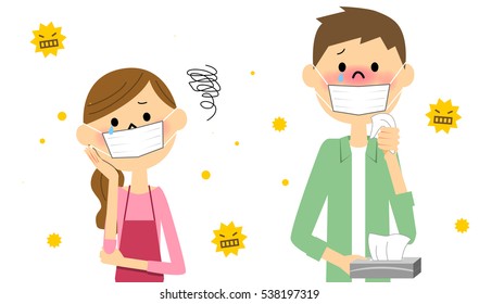 Couple with hay fever