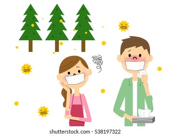 Couple with hay fever