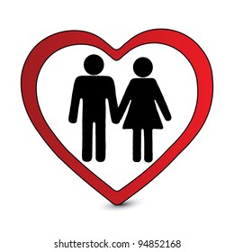 Couple in Heart