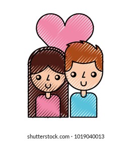 couple with heart love
