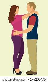 Couple Holding Each Other