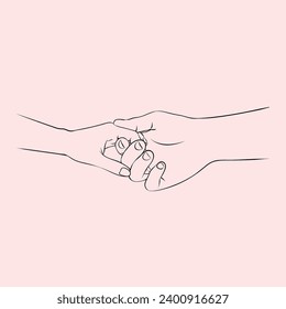 Couple Holding Hand, illustration vector