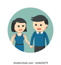 couple holding hands