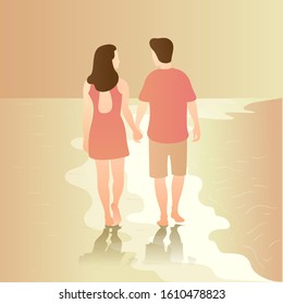 642 Couple At Beach Clip Art Images, Stock Photos & Vectors | Shutterstock