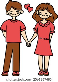 A couple holding hands, symbolizing love and togetherness