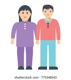 
A couple holding hands while standing with each other 
