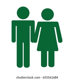 couple human figure silhouette icon