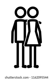 couple human figures icon