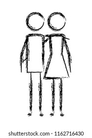 couple human figures icon