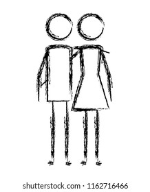 couple human figures icon