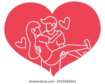 Couple or Human Lover Illustration
