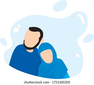 Couple husband and wife looks happy together
