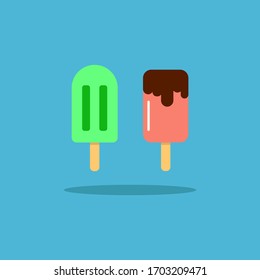 couple icecream icon , vector , illustrator. 