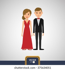 Couple icon design 