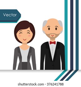 Couple icon design 
