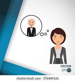 Couple icon design 
