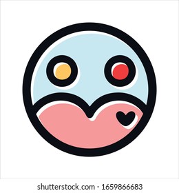 couple icon design with outline
