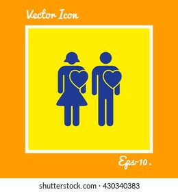 Couple Icon. Eps-10.
