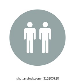 couple icon,. Flat design style eps 10