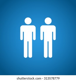 couple icon,. Flat design style eps 10