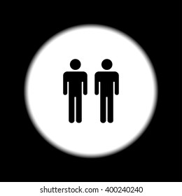 couple icon,. Flat design style eps 10
