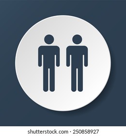 couple icon,. Flat vector illustrator Eps 10