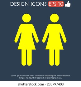 couple icon,. Flat vector illustrator Eps 10