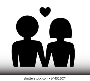 Couple Icon - Illustration
Computer Icon, Men, Women, Stick Figure, Vector