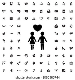 couple icon illustration isolated vector sign symbol