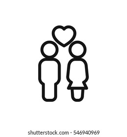 couple icon illustration isolated vector sign symbol