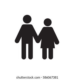 couple icon illustration isolated vector sign symbol
